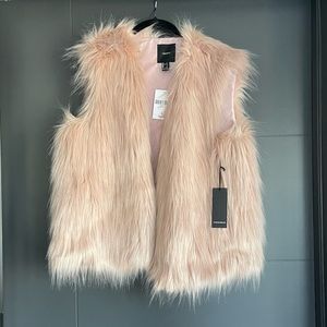 Pink Fur Vest